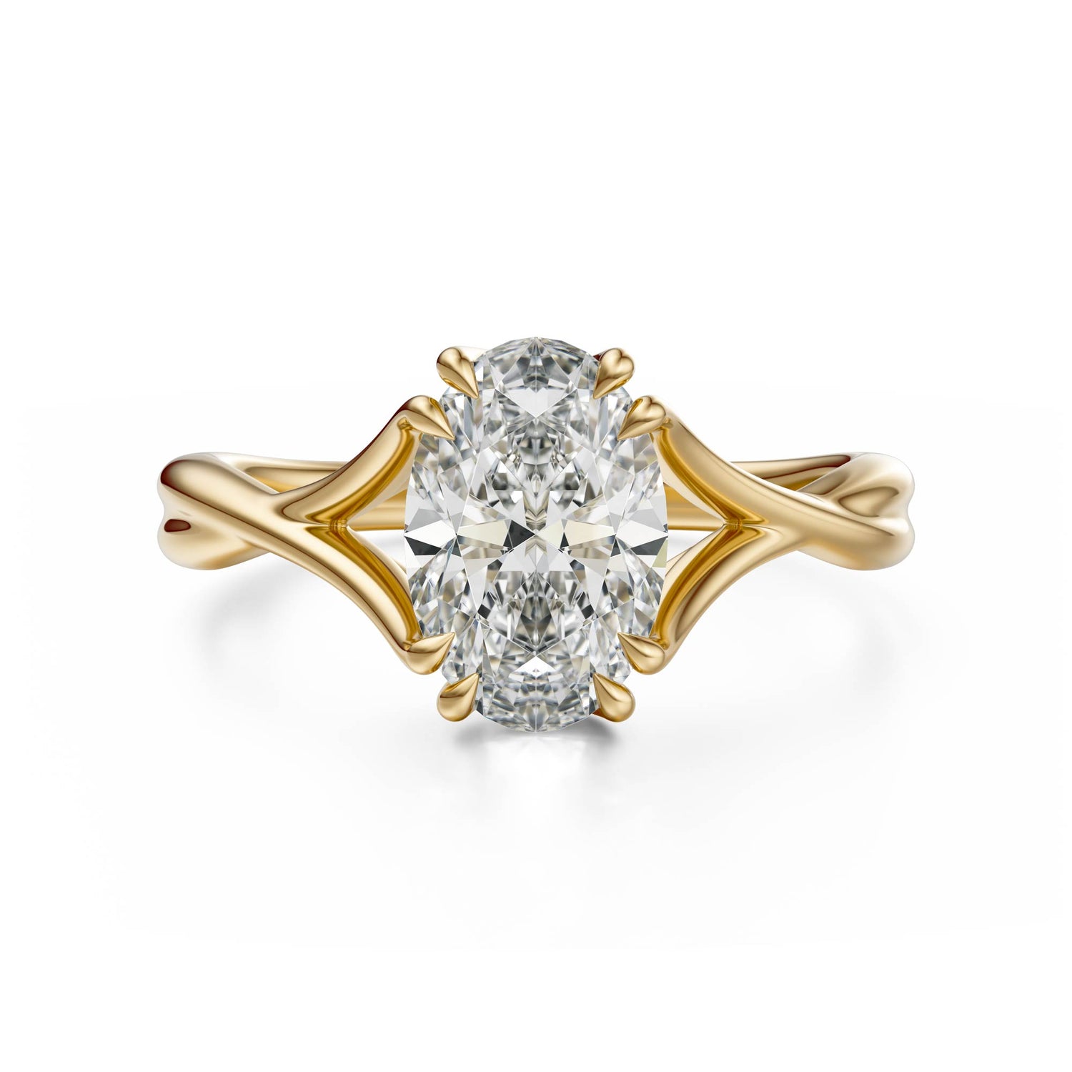 The Entwine Ring | Oval | Setting Only - Lavender Creek Gems 