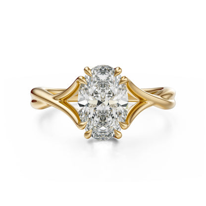 The Entwine Ring | Oval | Setting Only - Lavender Creek Gems 