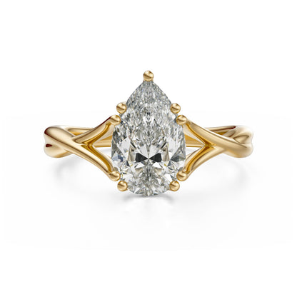 The Entwine Ring | Pear - Lavender Creek Gems 