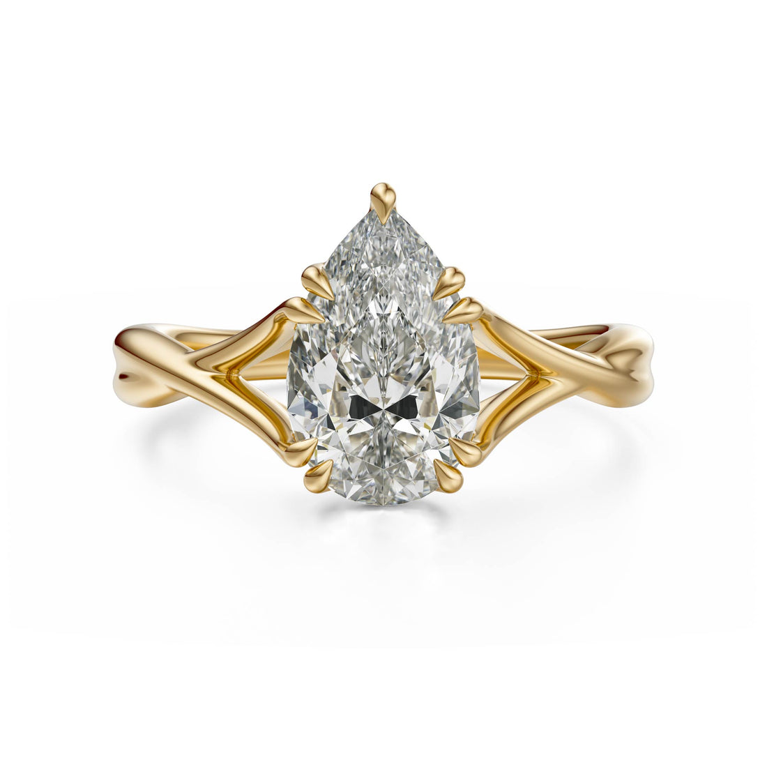 The Entwine Ring | Pear - Lavender Creek Gems 