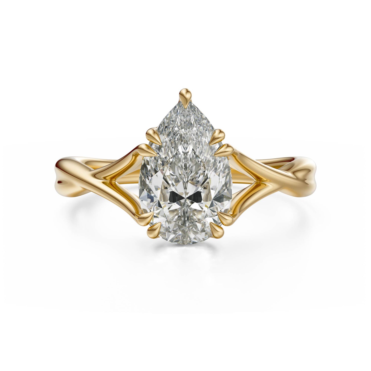 The Entwine Ring | Pear - Lavender Creek Gems 