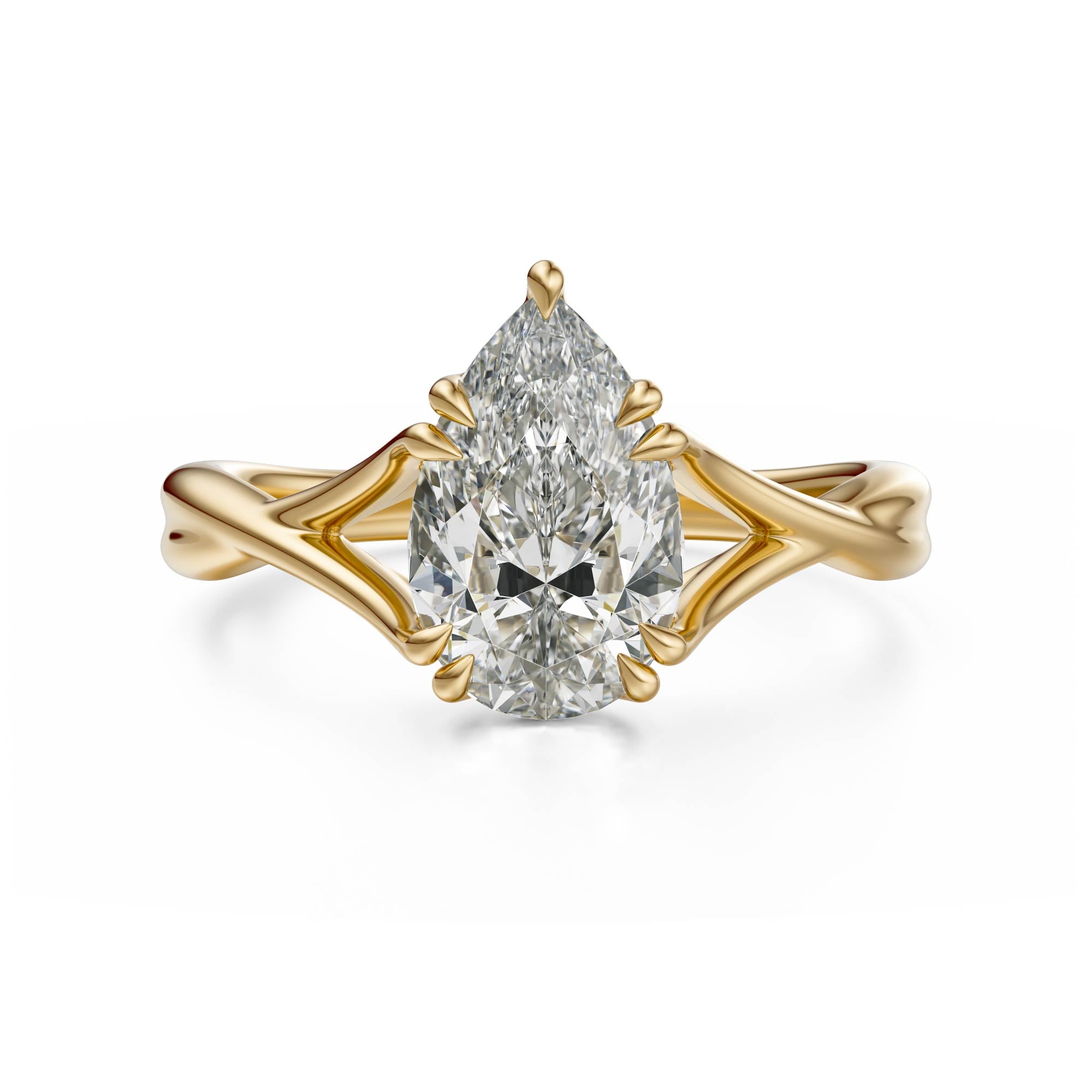 The Entwine Ring | Pear - Lavender Creek Gems 