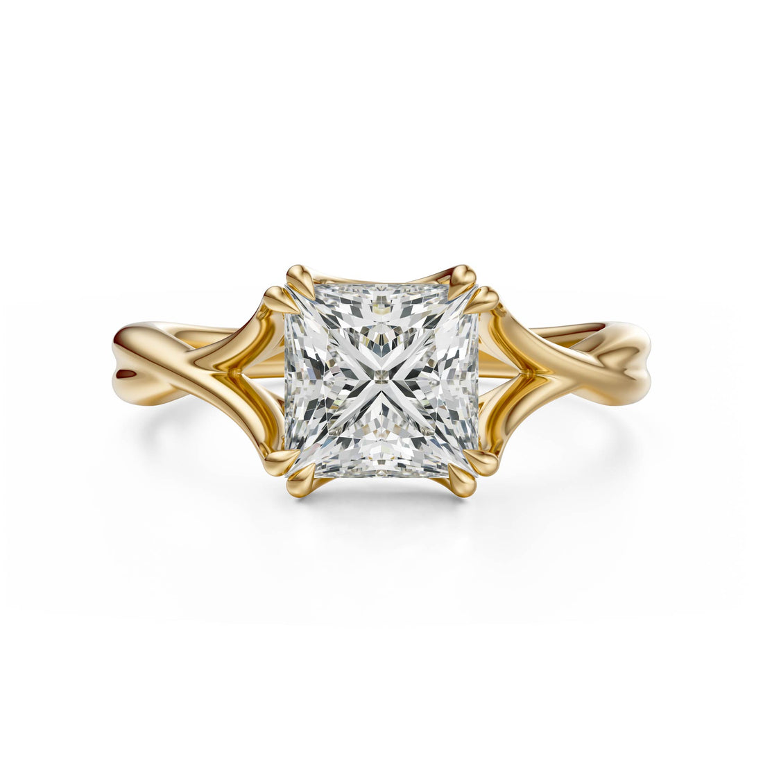 The Entwine Ring | Princess | Setting Only - Lavender Creek Gems 