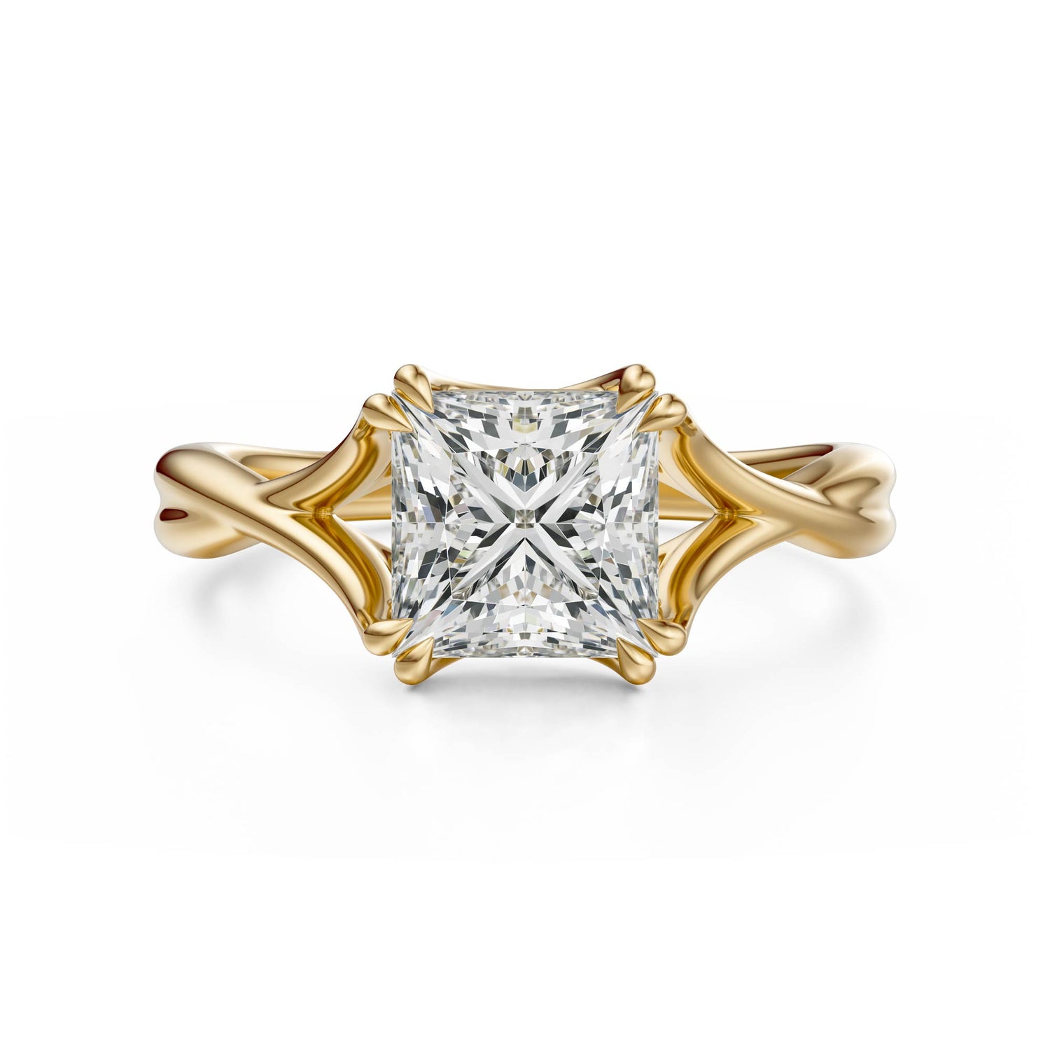 The Entwine Ring | Princess | Setting Only - Lavender Creek Gems 