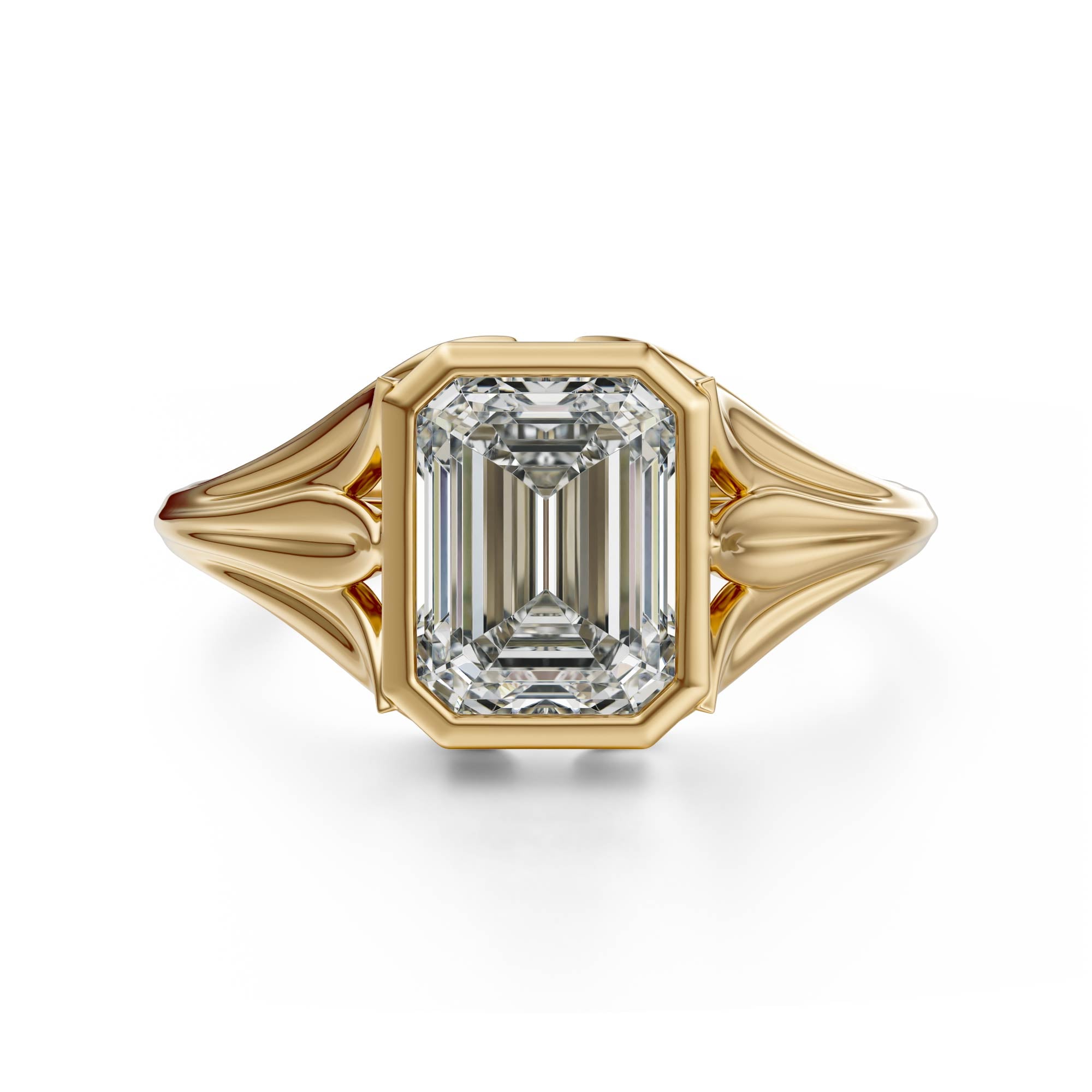 The Nightbloom Ring | Emerald Cut - Lavender Creek Gems 