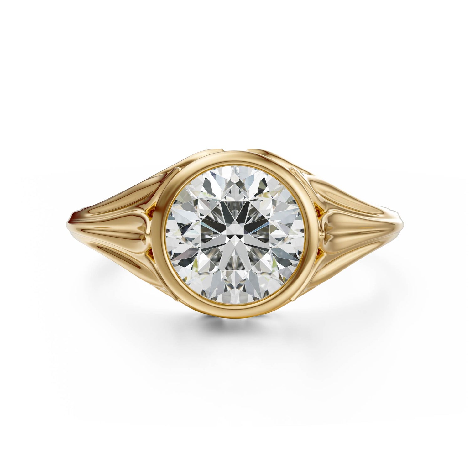 The Nightbloom Ring | Round | Setting Only - Lavender Creek Gems 