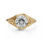 The Nightbloom Ring | Round | Setting Only - Lavender Creek Gems 