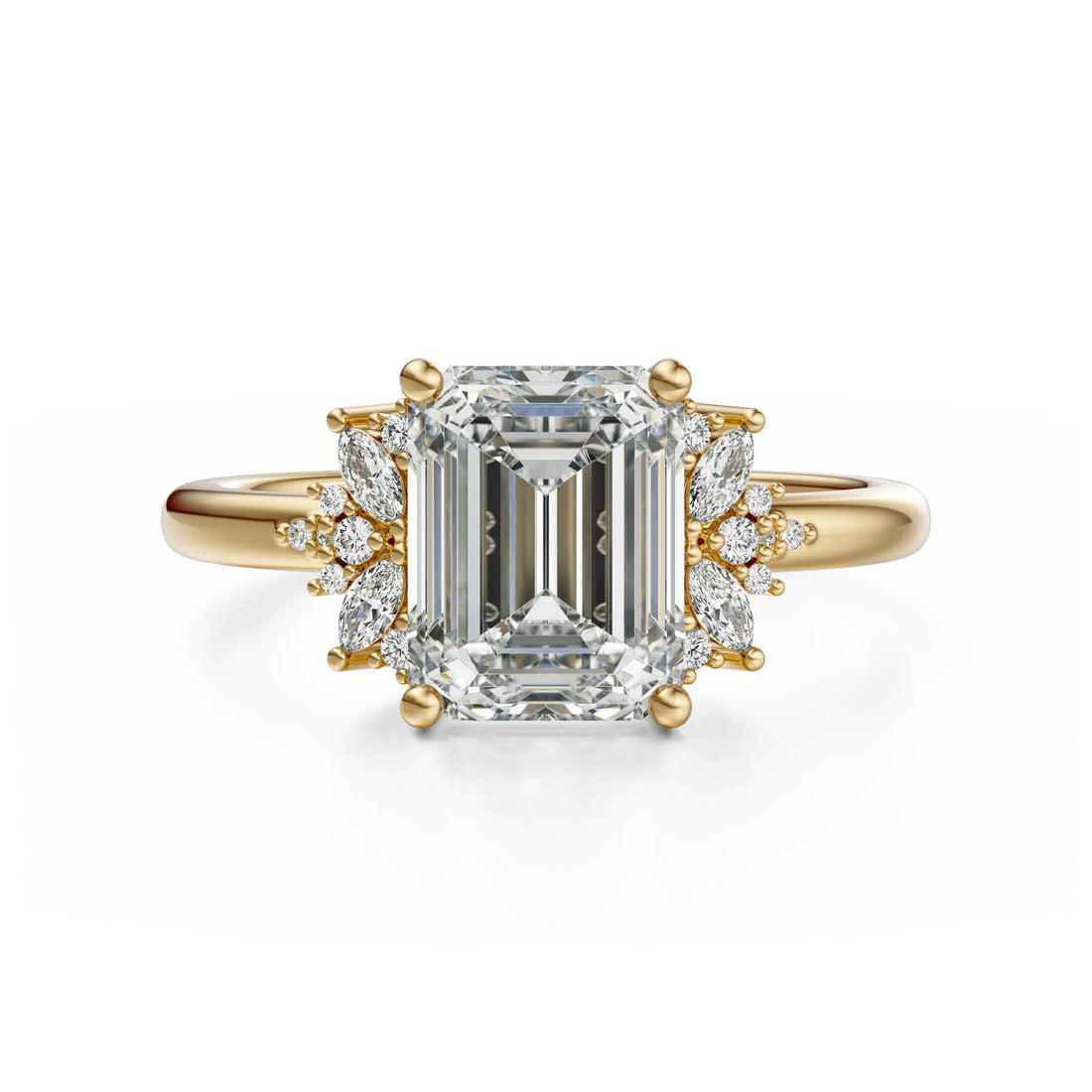 The Reverie Ring | Emerald Cut | Setting Only