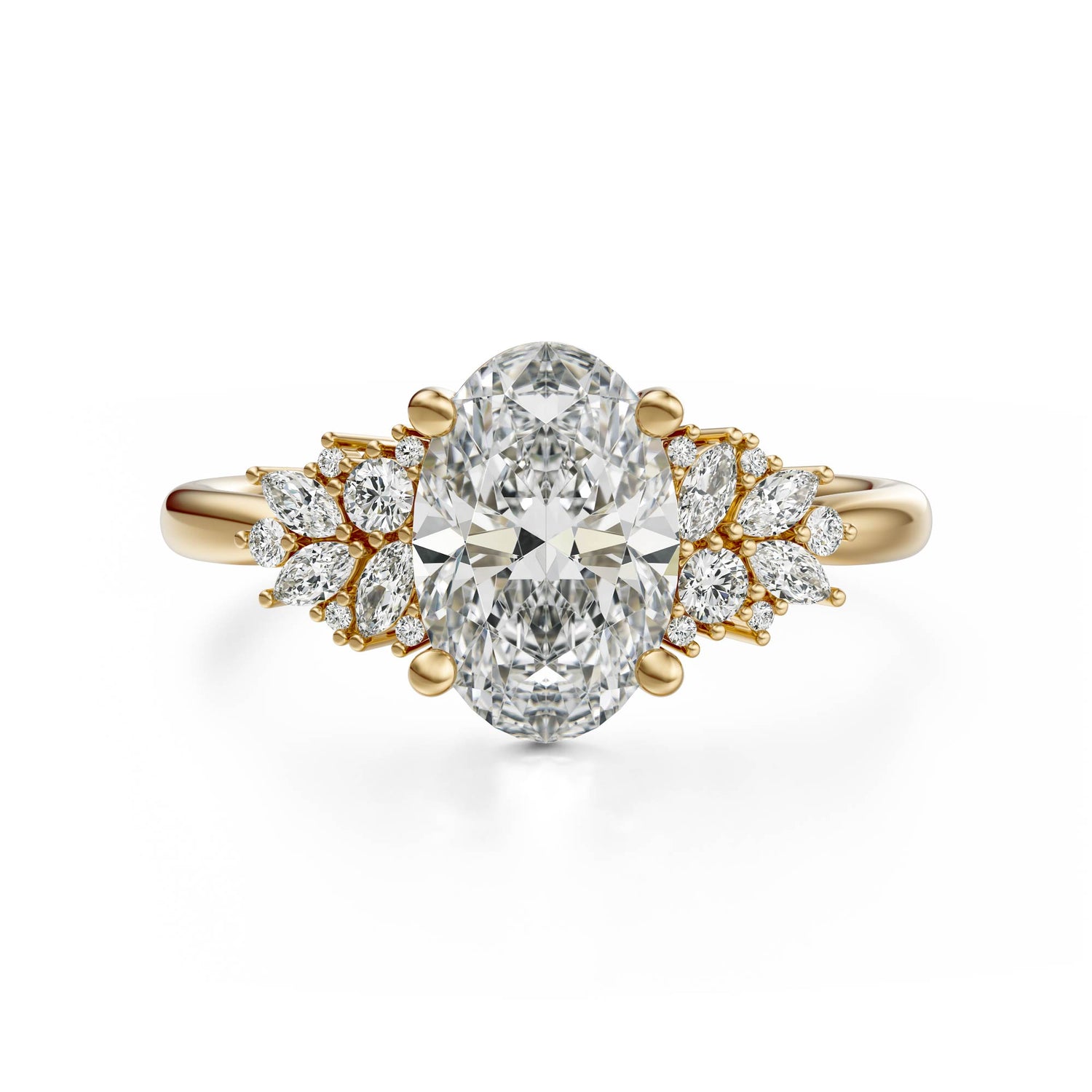 The Rosalie Ring | Oval | Setting Only - Lavender Creek Gems 