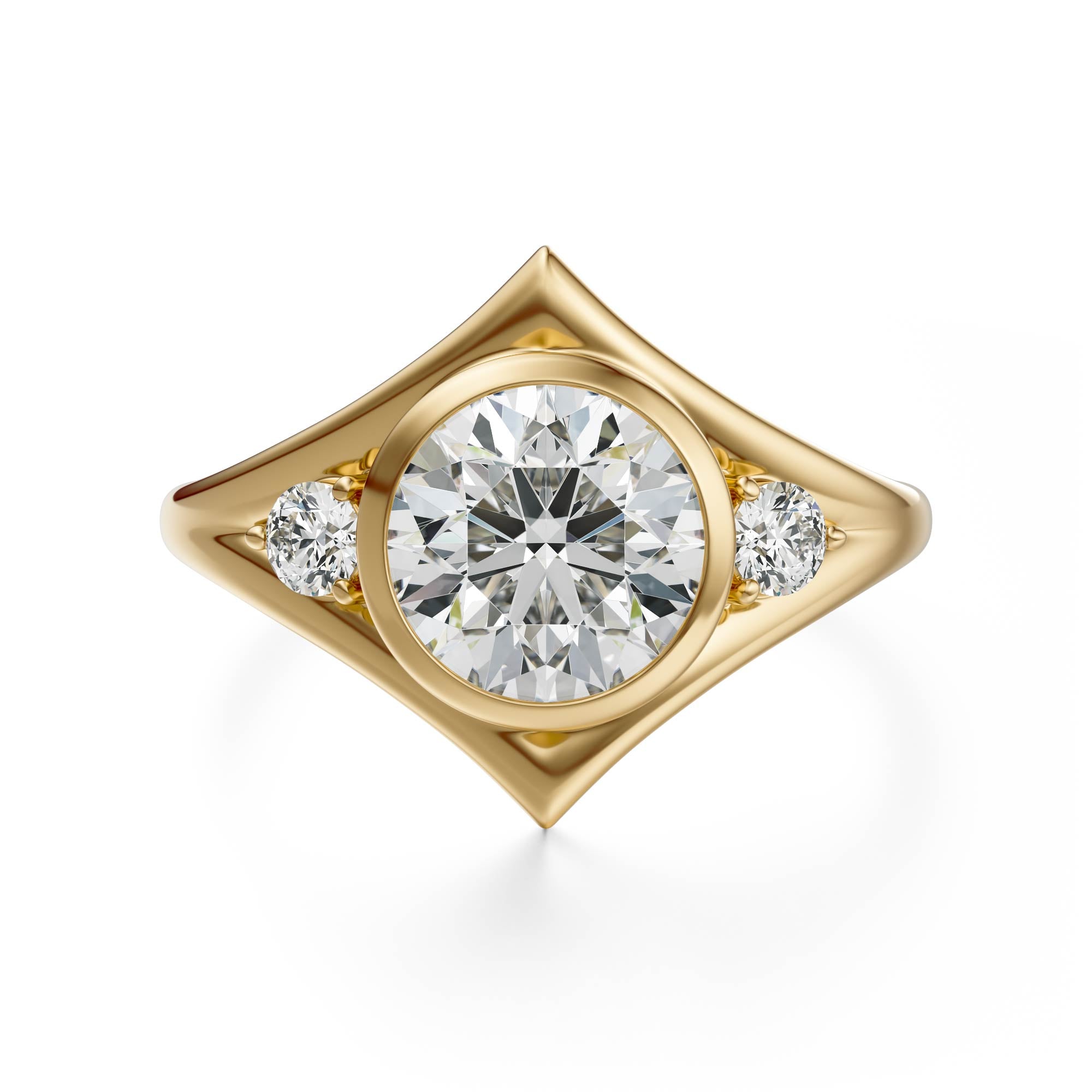 The Roxy Ring | Round | Setting Only – Lavender Creek Gems