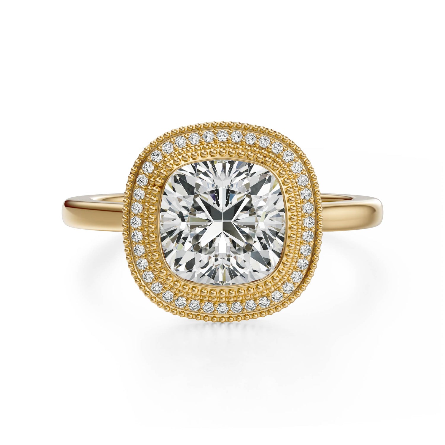 The Satine Ring | Cushion | Setting Only