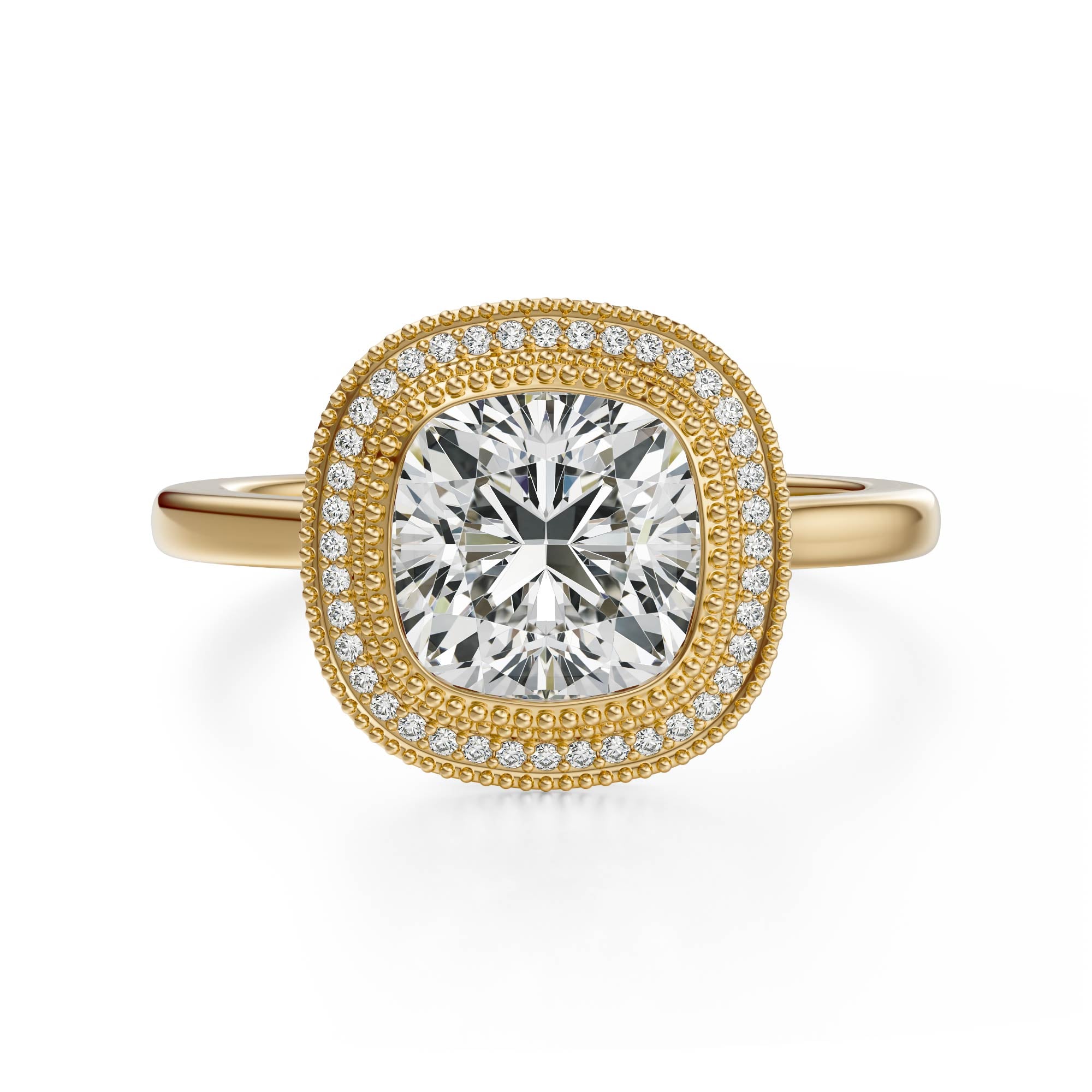 The Satine Ring | Cushion | Setting Only