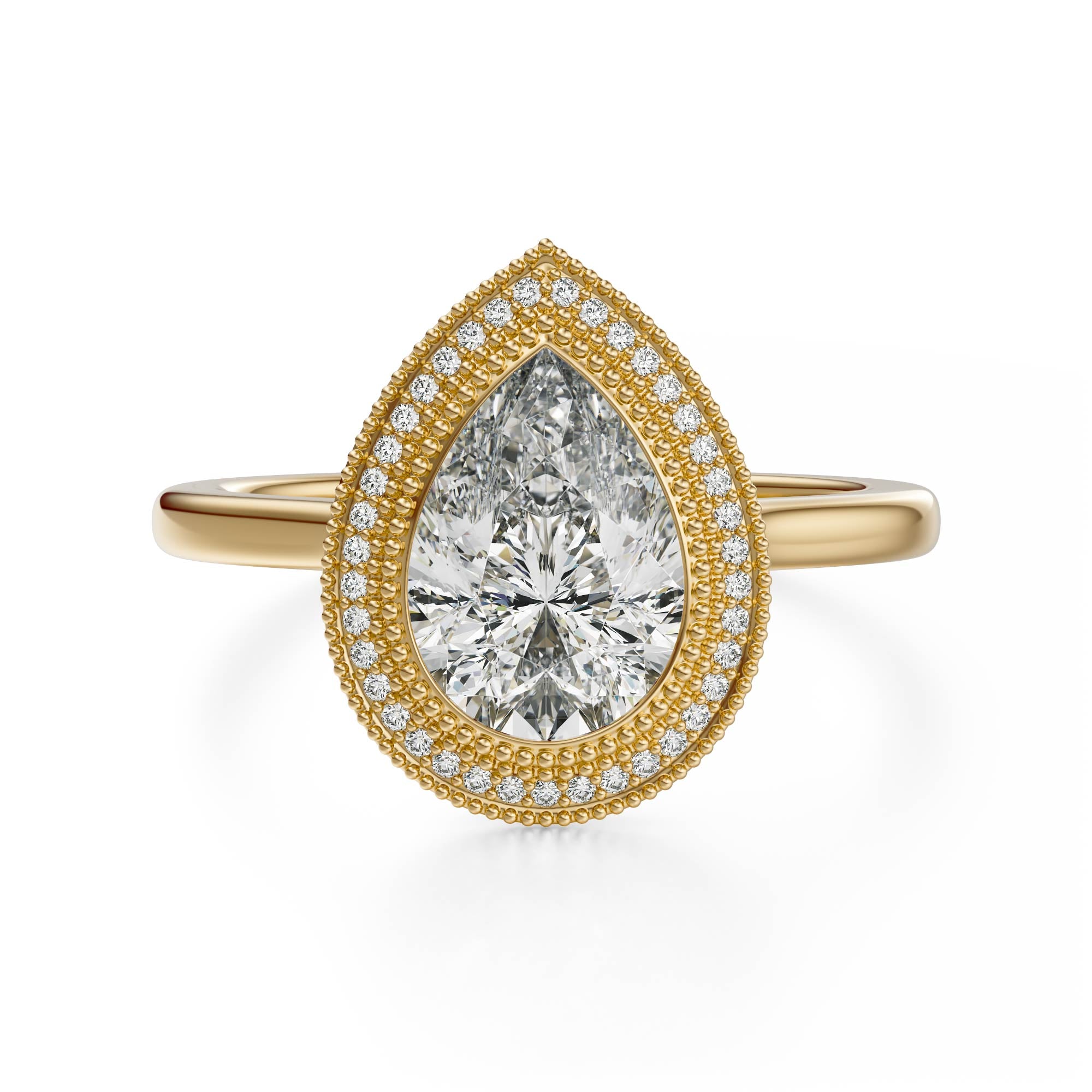 The Satine Ring | Pear | Setting Only