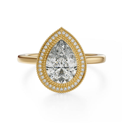 The Satine Ring | Pear | Setting Only