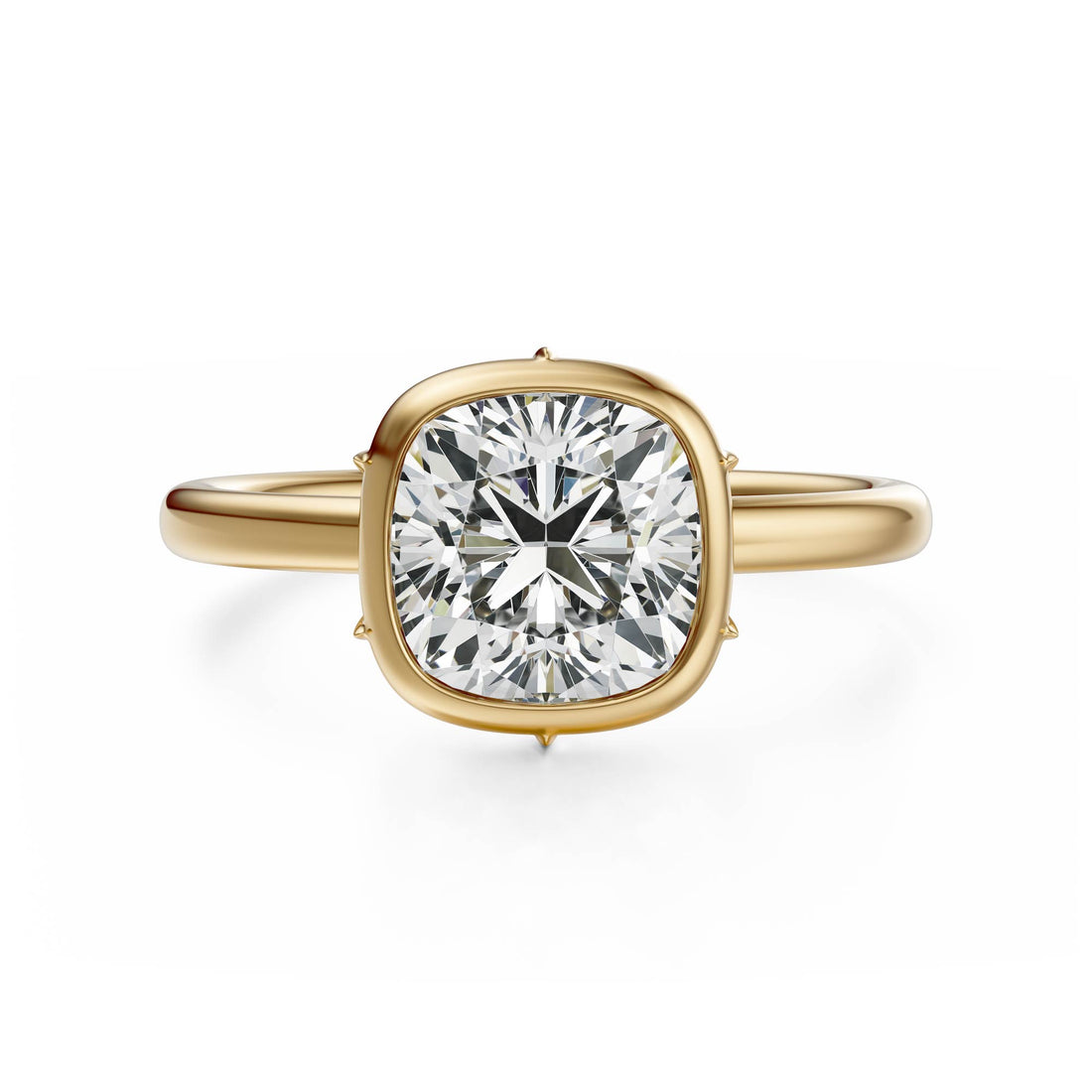 The Bezel Secret Garden Ring | Cushion | Setting Only