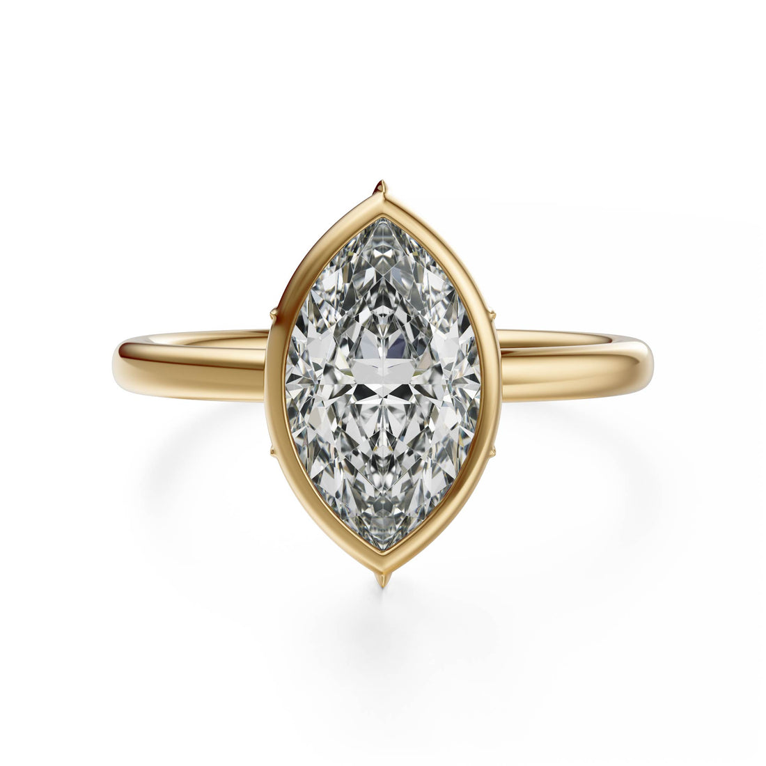 The Bezel Secret Garden Ring | Marquise | Setting Only