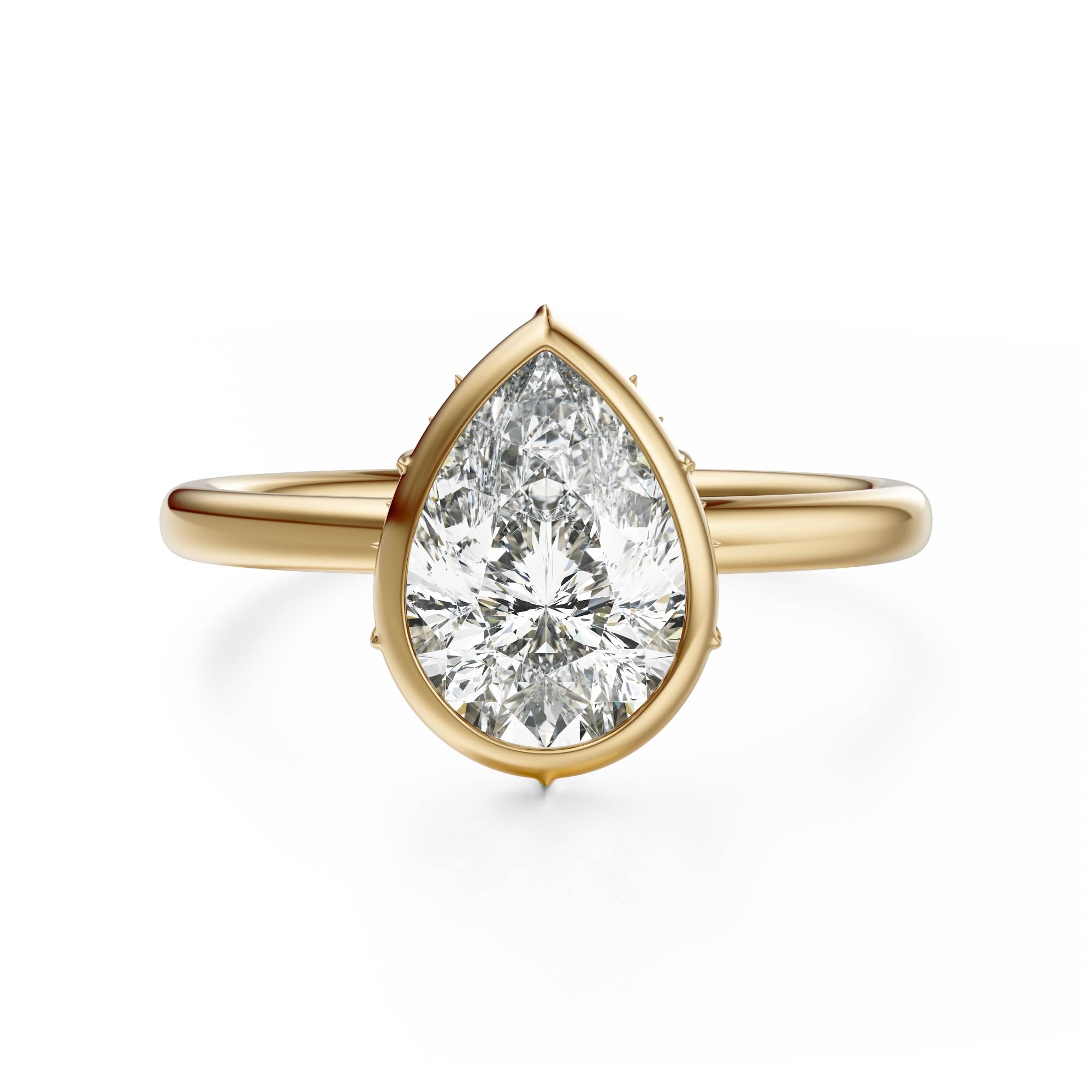The Bezel Secret Garden Ring | Pear | Setting Only