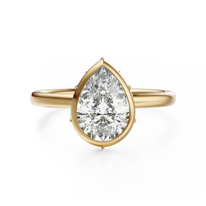 The Bezel Secret Garden Ring | Pear | Setting Only