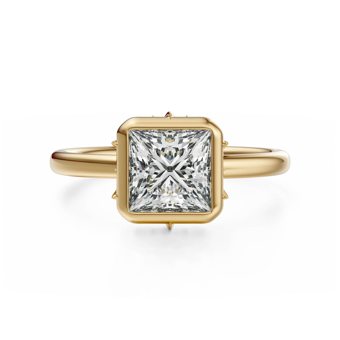 The Bezel Secret Garden Ring | Princess | Setting Only