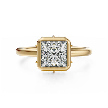 The Bezel Secret Garden Ring | Princess | Setting Only