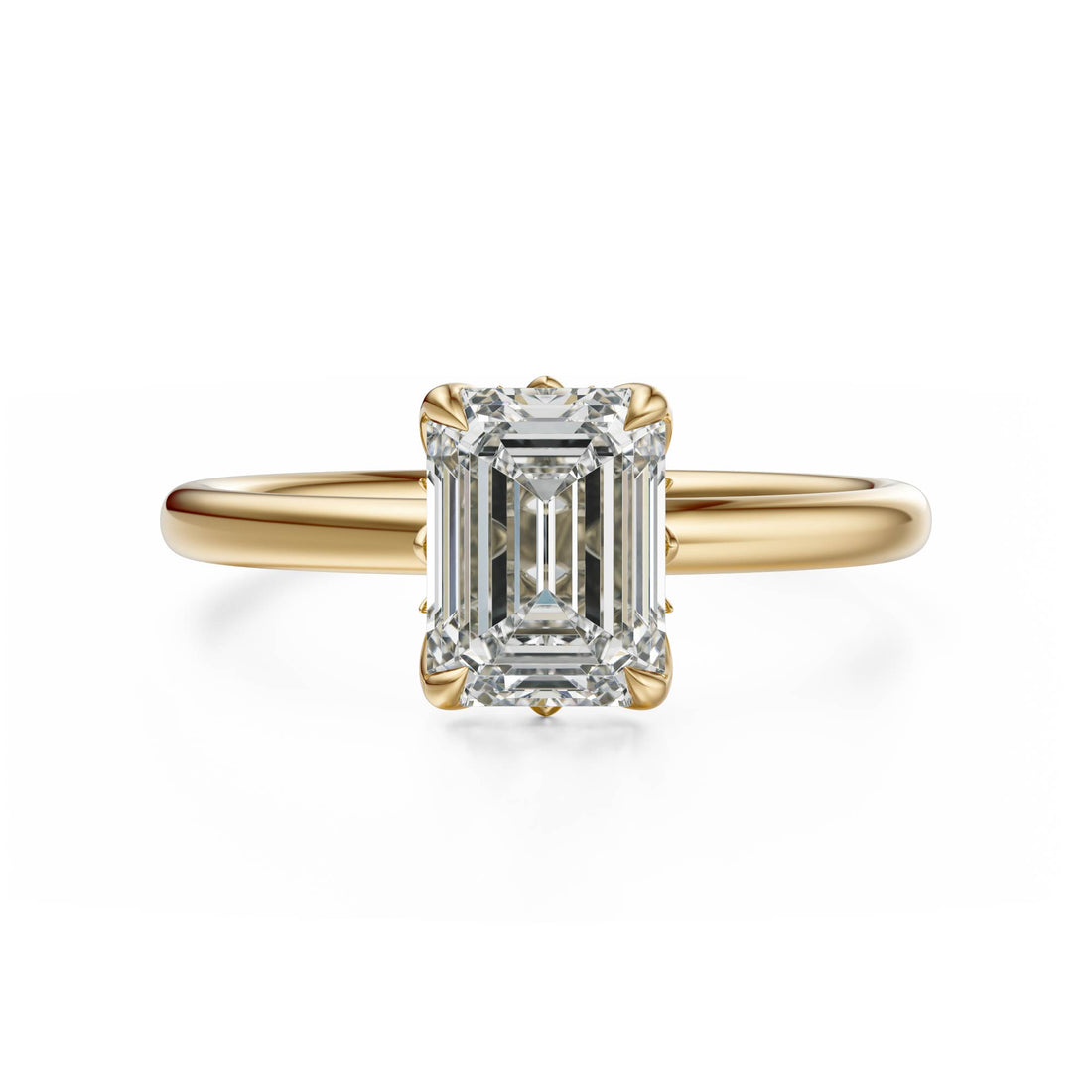 The Secret Garden Ring | Emerald Cut | Setting Only