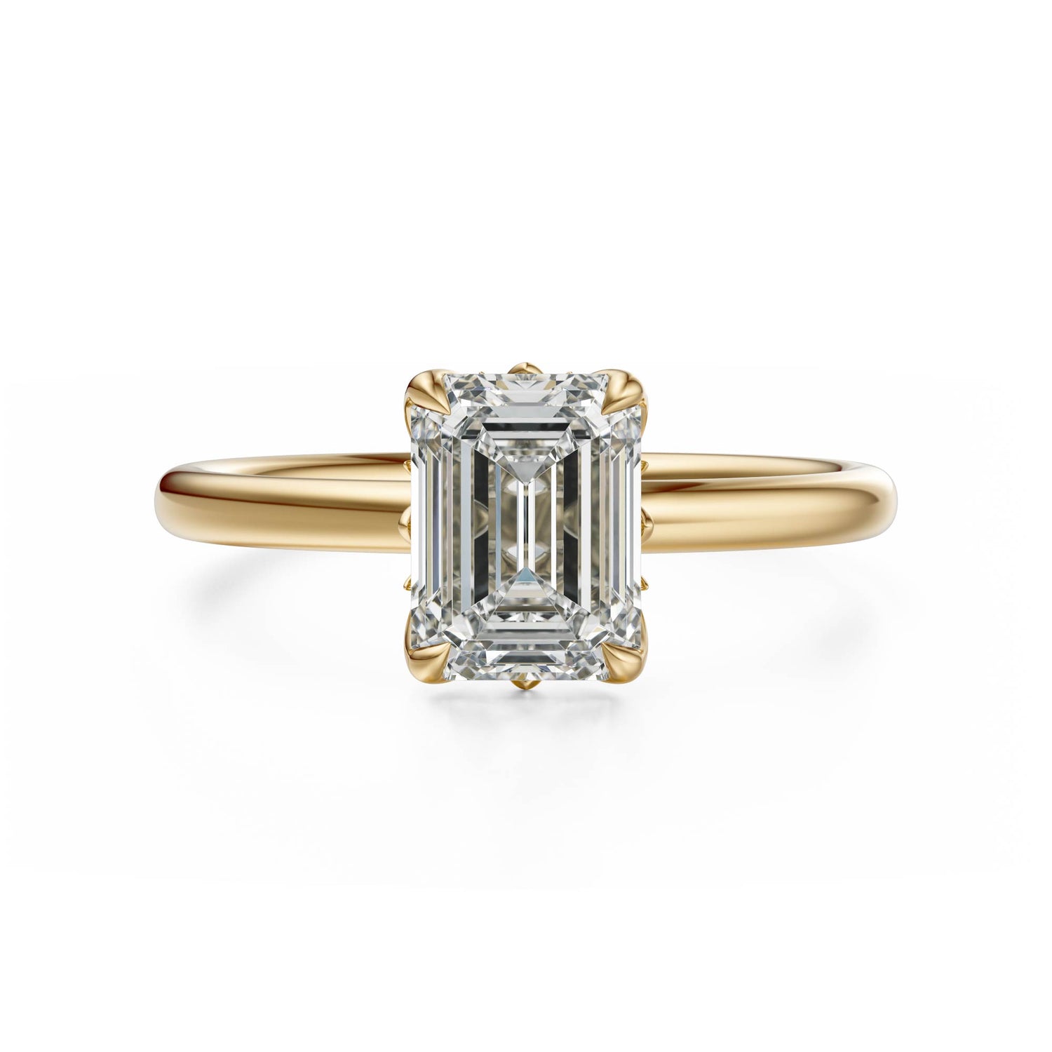 The Secret Garden Ring | Emerald Cut | Setting Only