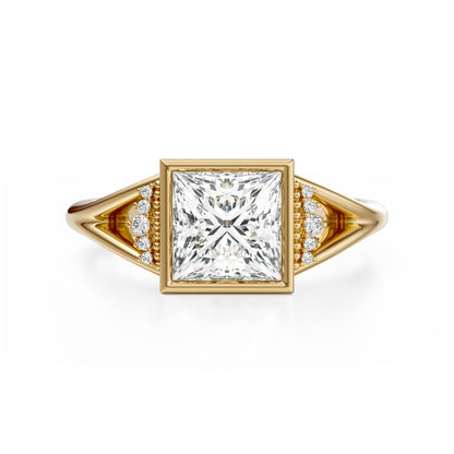 The Bezel Serendipity Ring | Princess | Setting Only