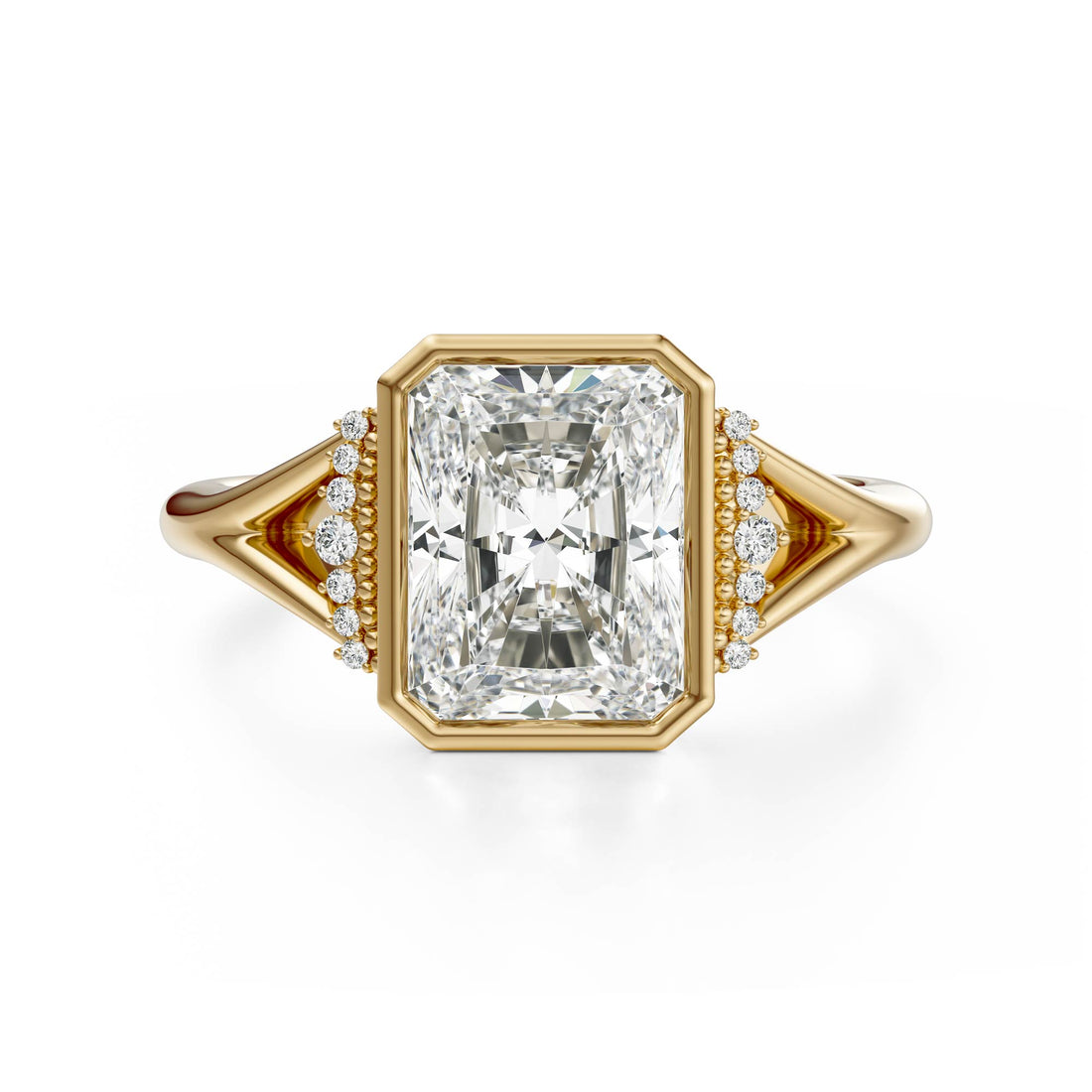 The Bezel Serendipity Ring | Radiant | Setting Only