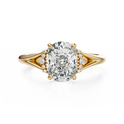 The Serendipity Ring | Elongated Cushion | Setting Only - Lavender Creek Gems 