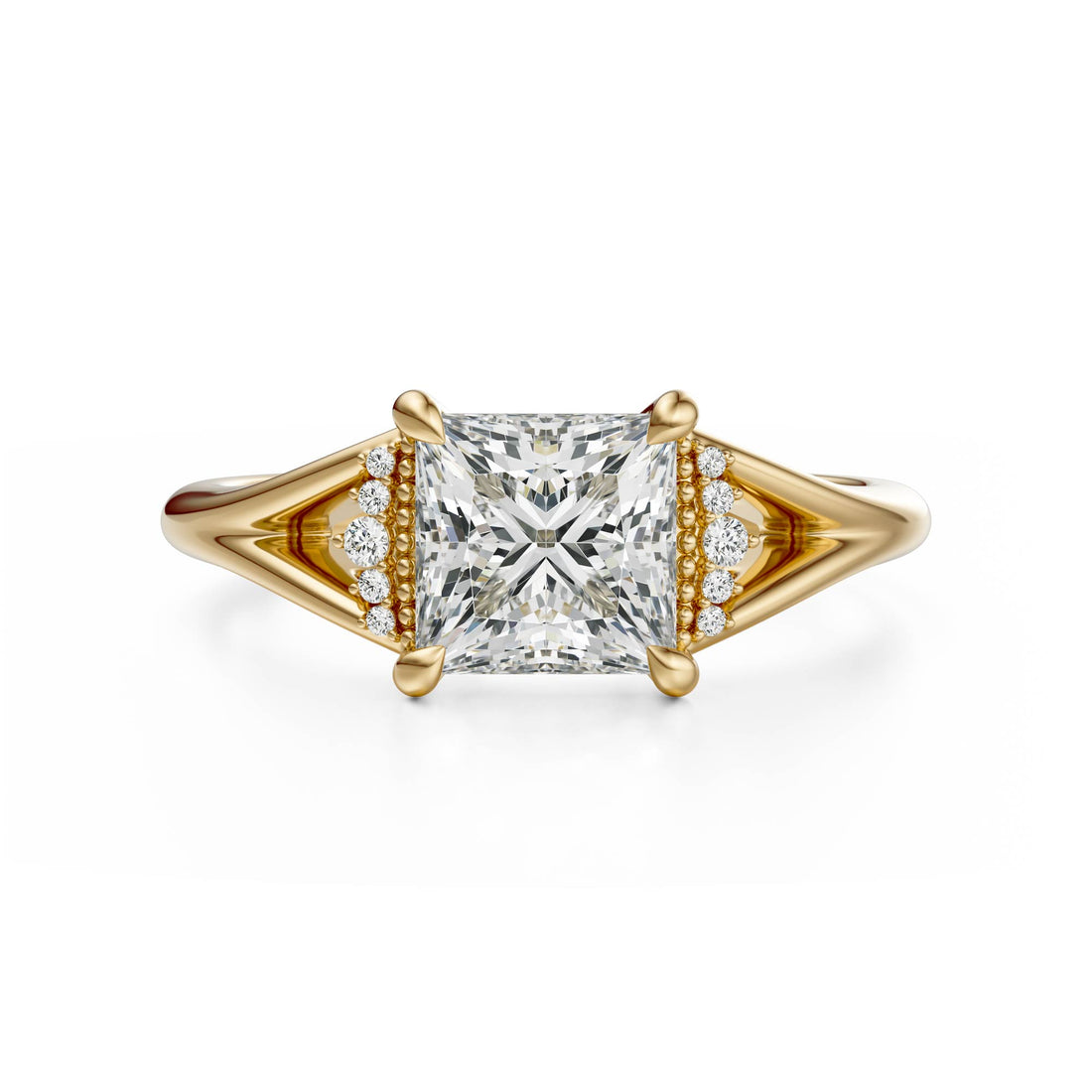The Serendipity Ring | Princess | Setting Only - Lavender Creek Gems 