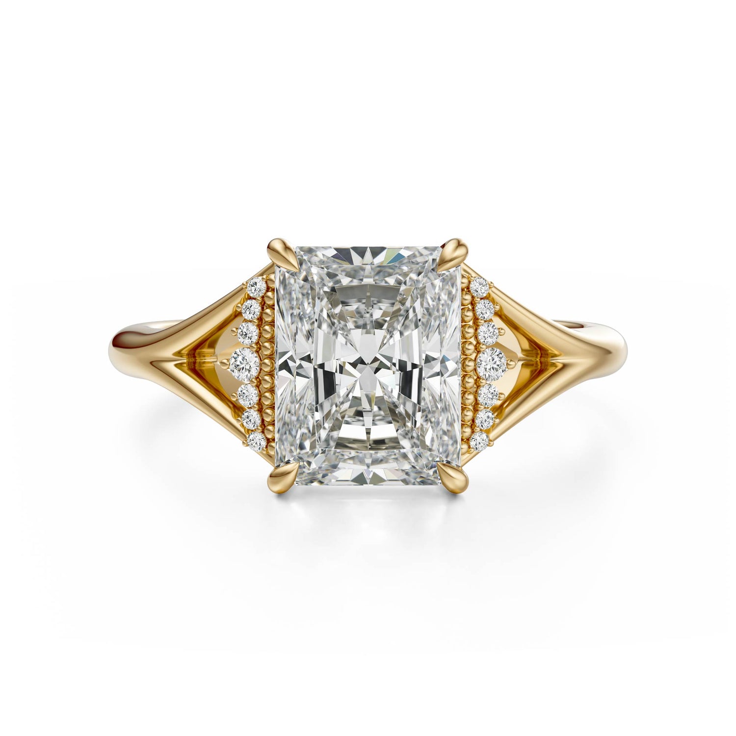 The Serendipity Ring | Radiant | Setting Only - Lavender Creek Gems 