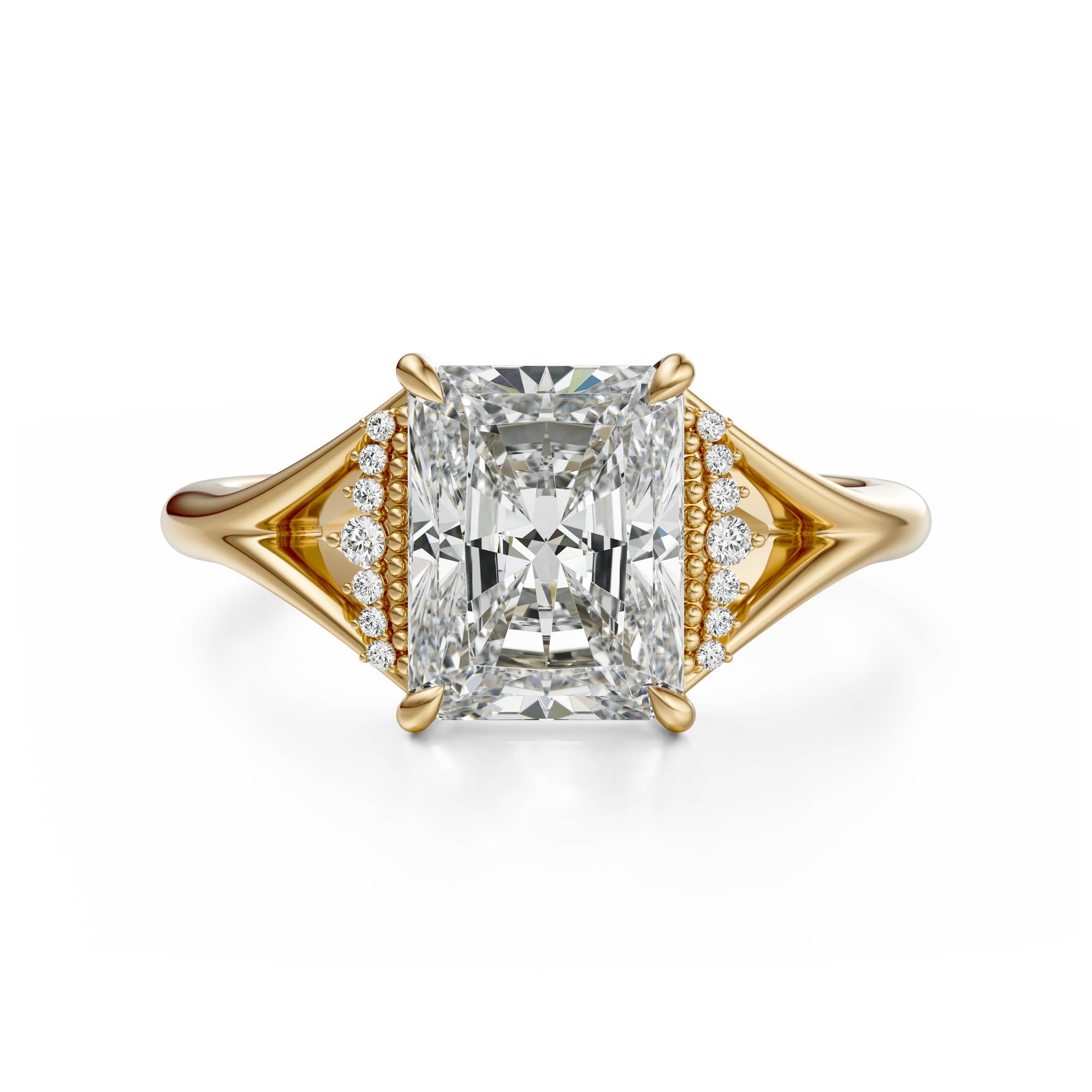 The Serendipity Ring | Radiant | Setting Only - Lavender Creek Gems 