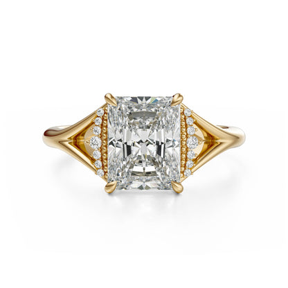 The Serendipity Ring | Radiant | Setting Only - Lavender Creek Gems 