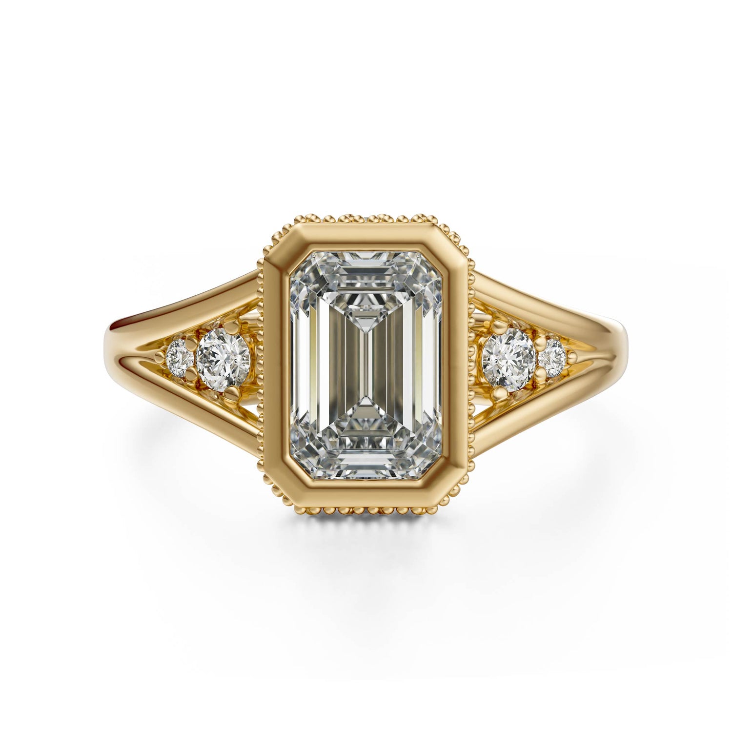 The Sitara Ring | Emerald Cut - Lavender Creek Gems 
