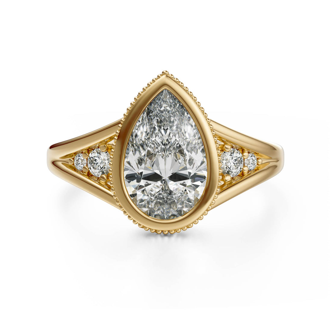 The Sitara Ring | Pear - Lavender Creek Gems 