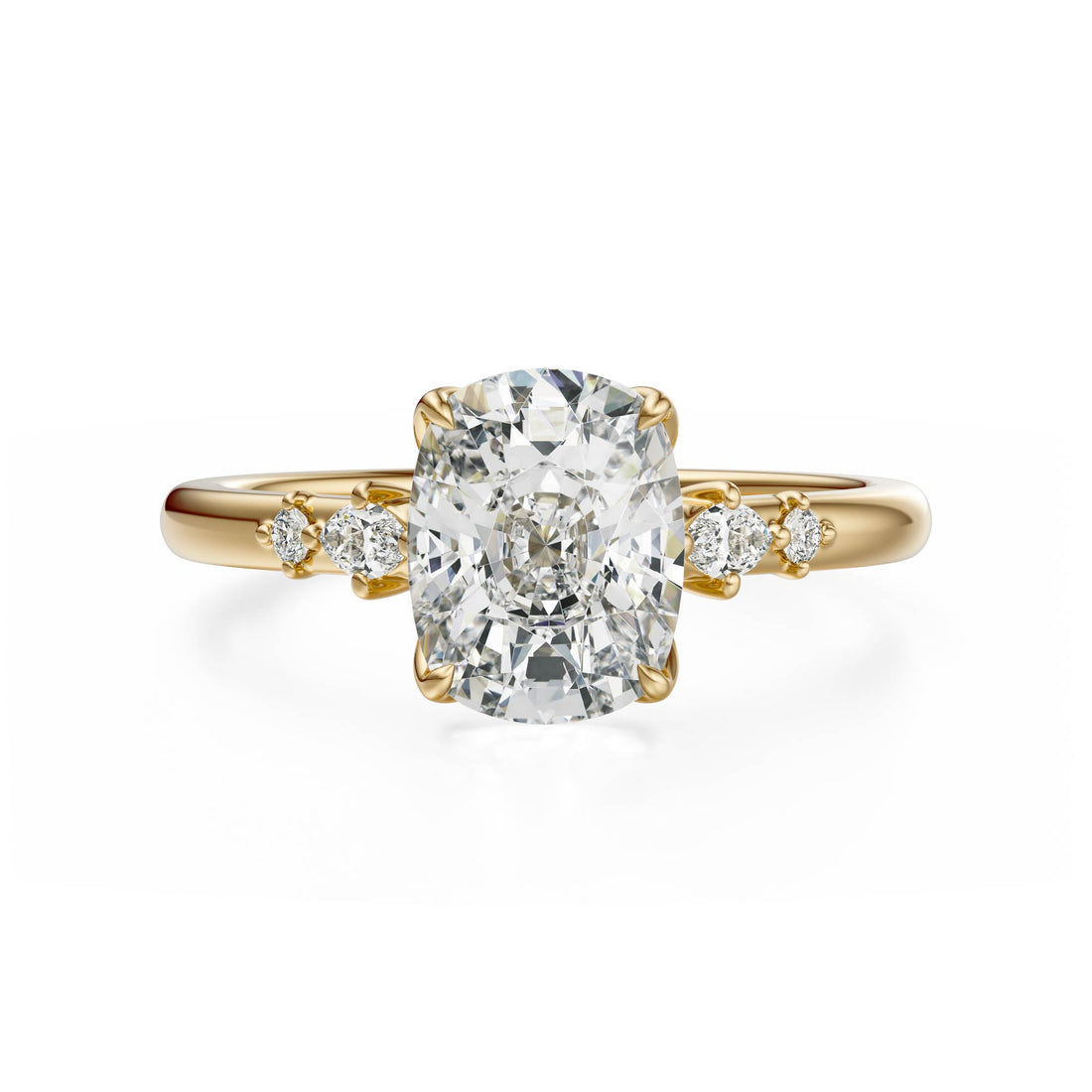 The Skye Ring | Elongated Cushion | Setting Only - Lavender Creek Gems 