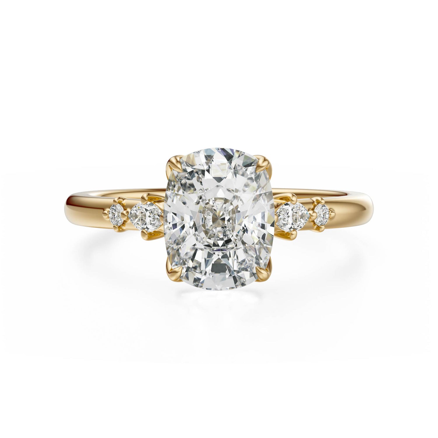 The Skye Ring | Elongated Cushion | Setting Only - Lavender Creek Gems 