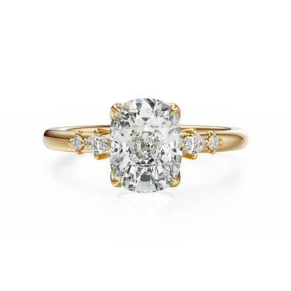 The Skye Ring | Elongated Cushion | Setting Only - Lavender Creek Gems 