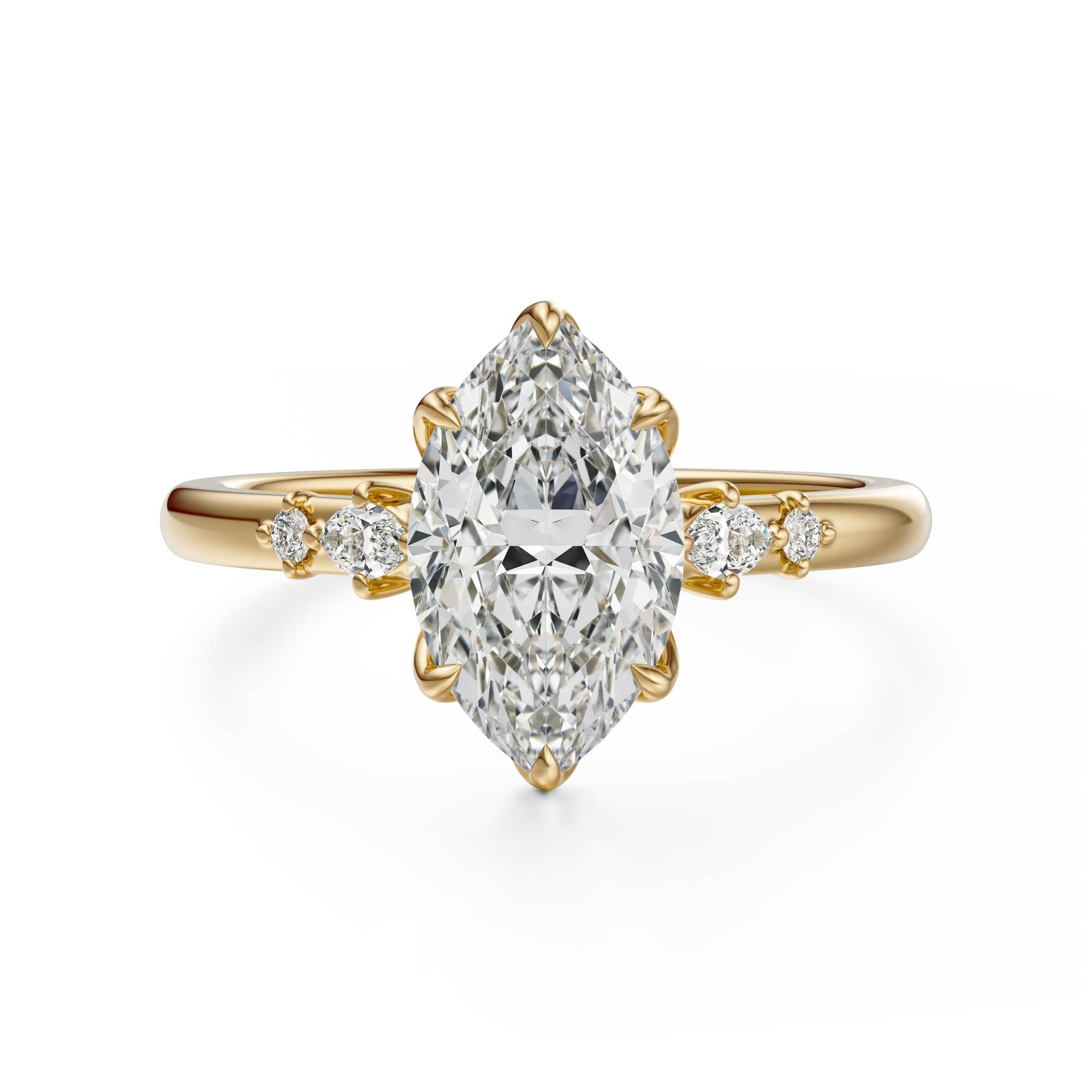The Skye Ring | Marquise | Setting Only - Lavender Creek Gems 