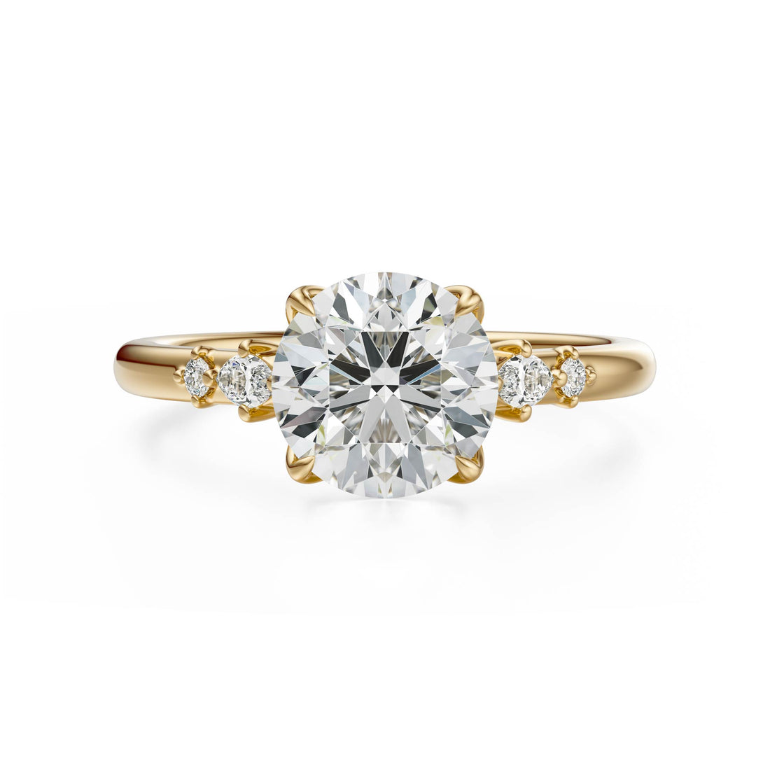 The Skye Ring | Round | Setting Only - Lavender Creek Gems 