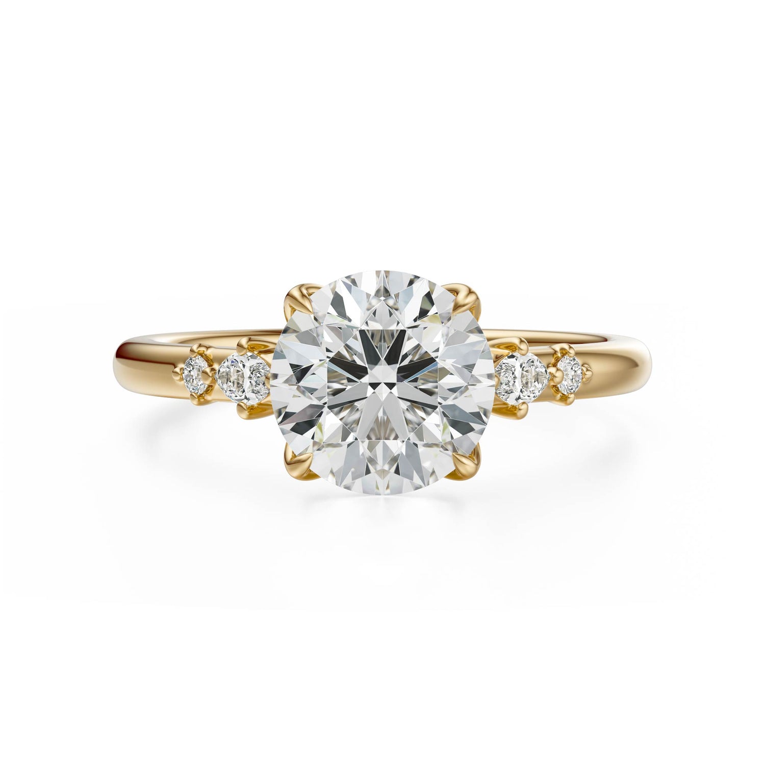 The Skye Ring | Round | Setting Only - Lavender Creek Gems 