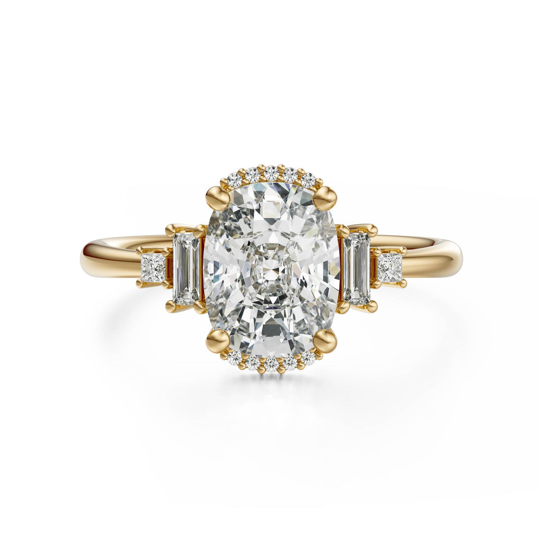 The Sura Ring | Elongated Cushion | Setting Only