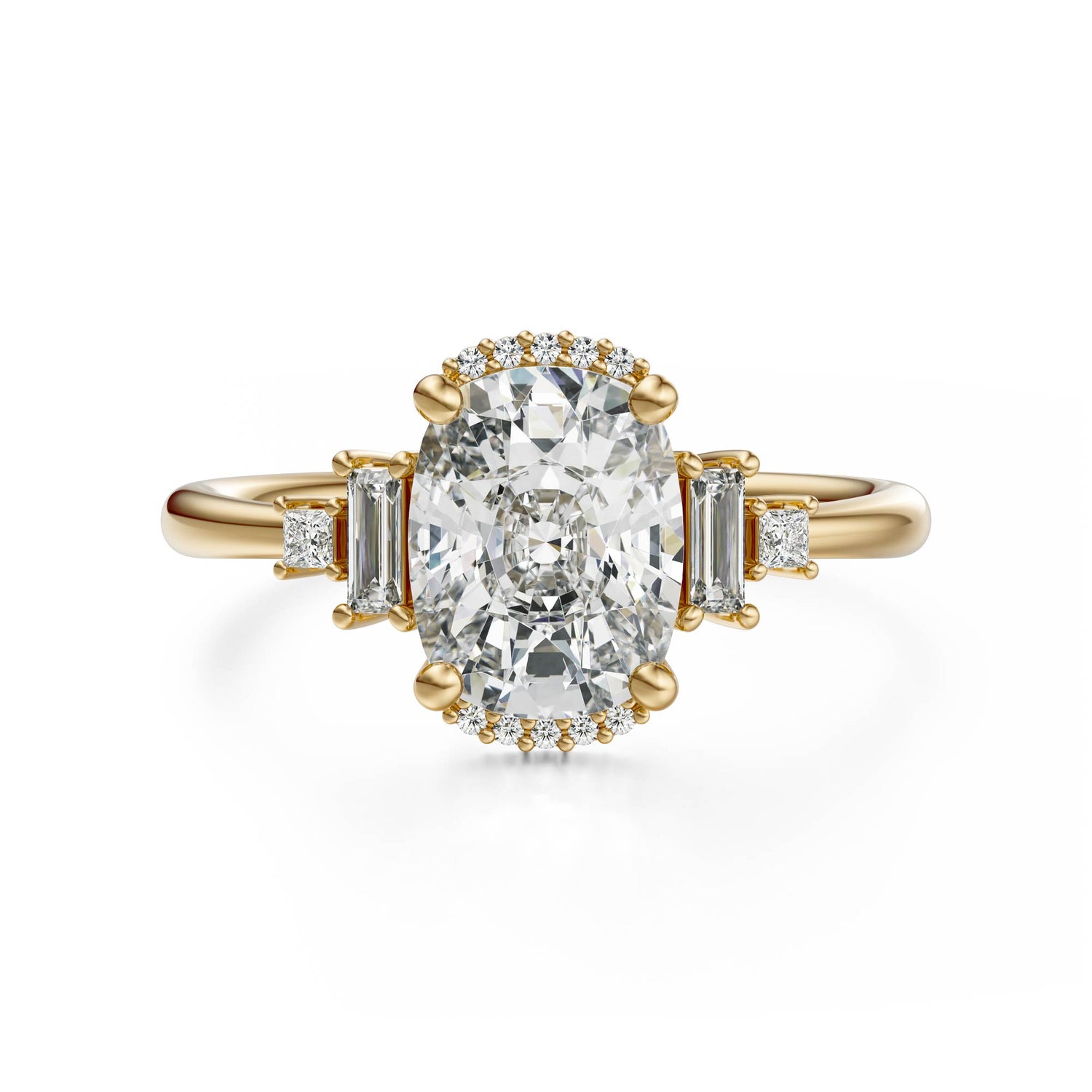 The Sura Ring | Elongated Cushion | Setting Only