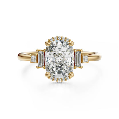 The Sura Ring | Elongated Cushion | Setting Only