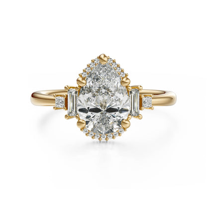The Sura Ring | Pear | Setting Only