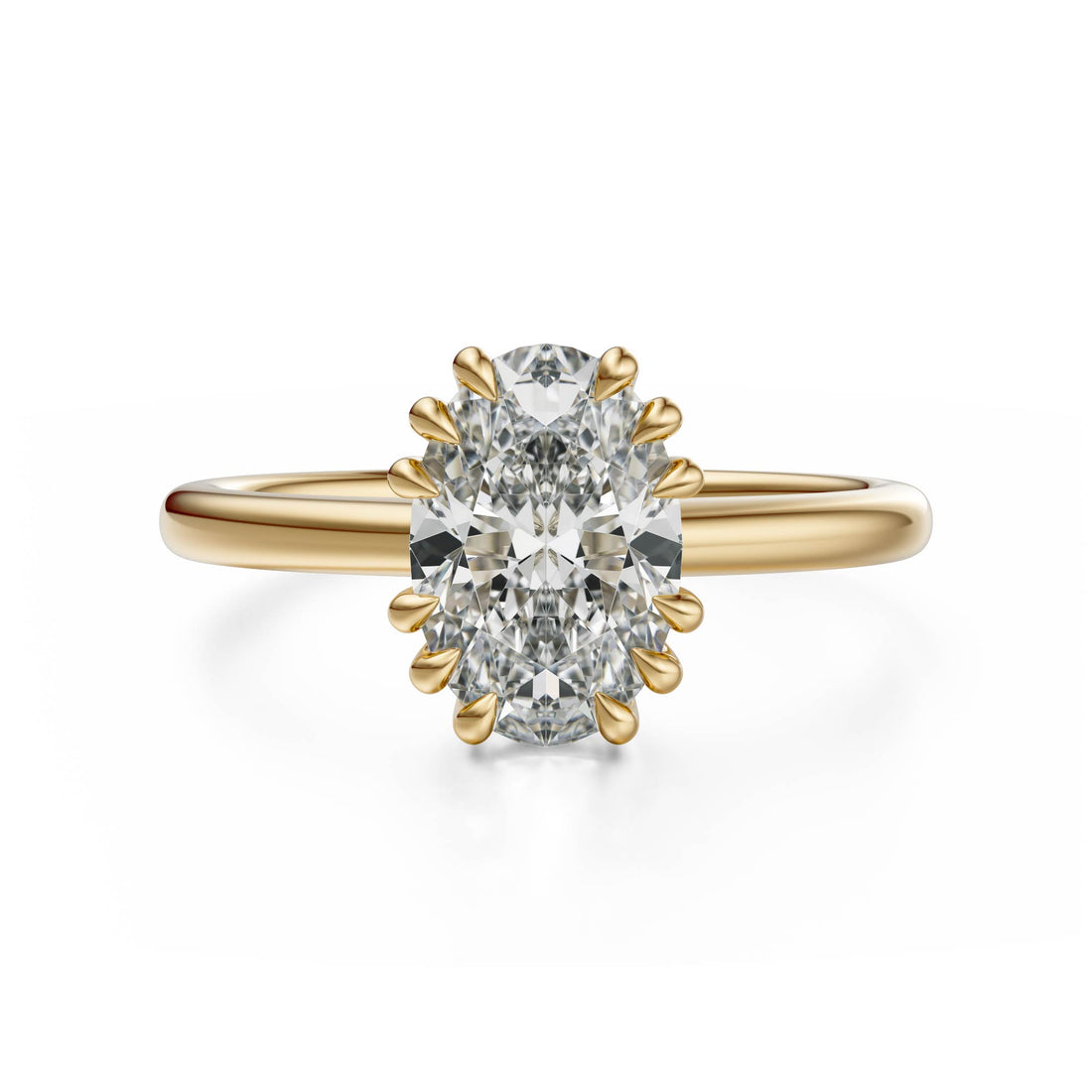 The Thalassa Ring | Oval | Setting Only - Lavender Creek Gems 