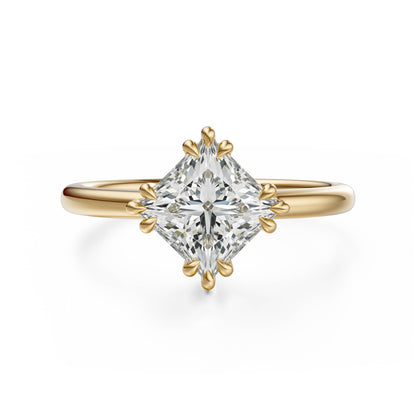 The Thalassa Ring | Princess | Setting Only - Lavender Creek Gems 