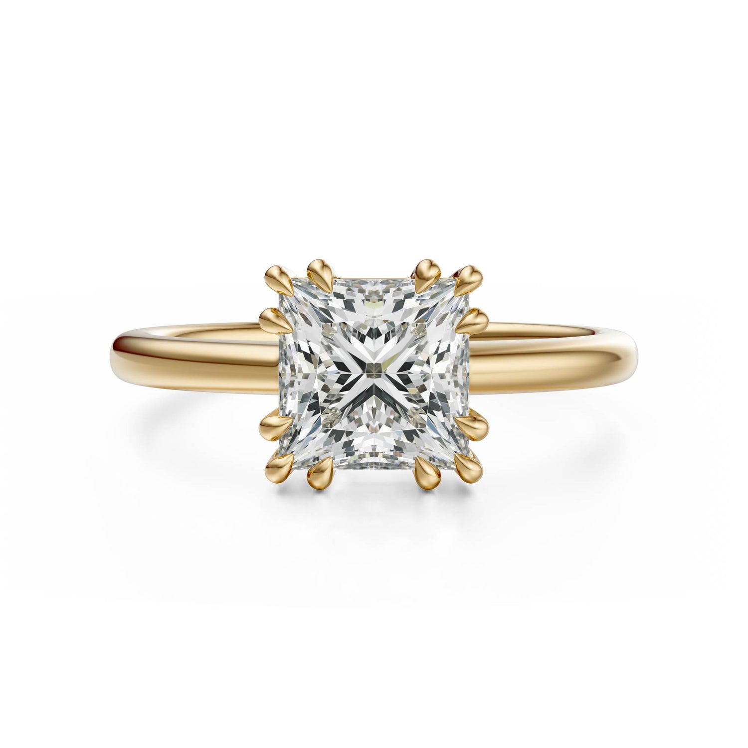 The Thalassa Ring | Princess | Setting Only - Lavender Creek Gems 