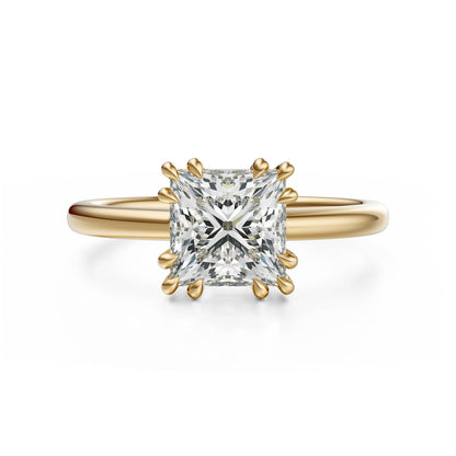 The Thalassa Ring | Princess | Setting Only - Lavender Creek Gems 