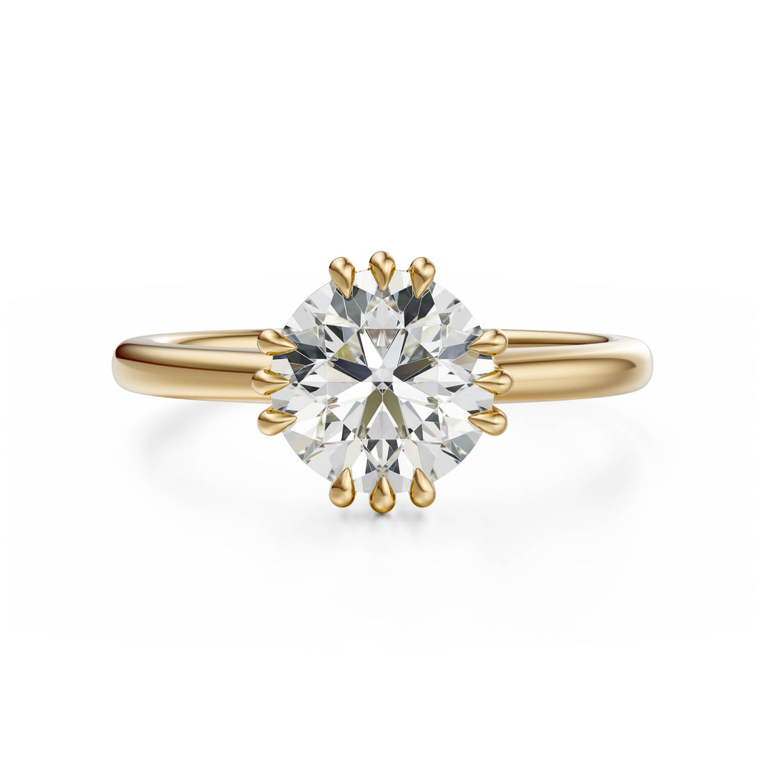 The Thalassa Ring | Round | Setting Only - Lavender Creek Gems 